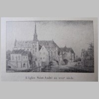 Chartres, Collégiale Saint-André, la collégiale au XVIIe siècle (Wikipedia).jpg